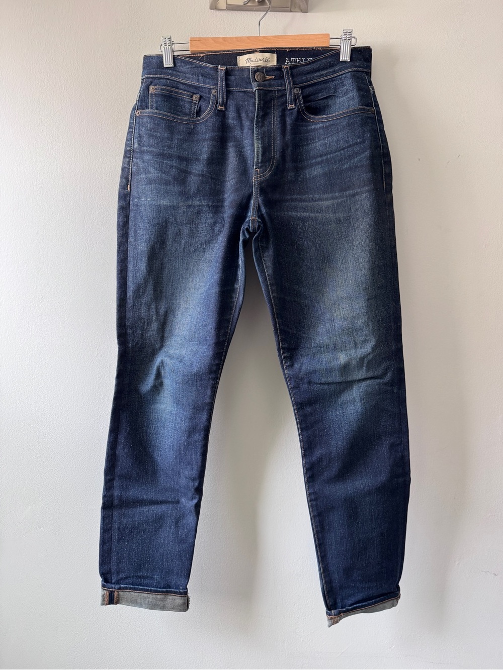 Men's Madewell Athletic Slim Dark Blue Jeans 31” x 32”